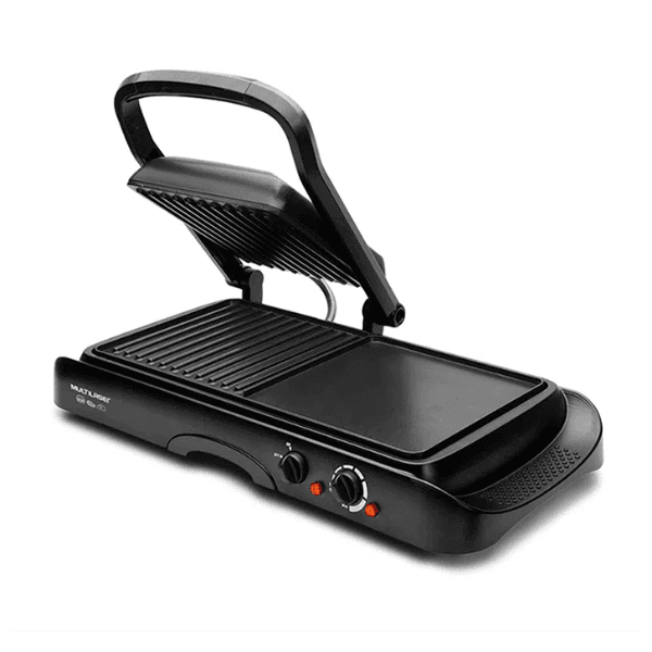 Churrasqueira Elétrica Multilaser CE107EUR 2 Em 1 1600W 220V Preto