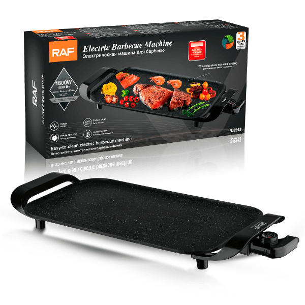 Churrasqueira Elétrica Raf R.5313 1800W 220V Preto