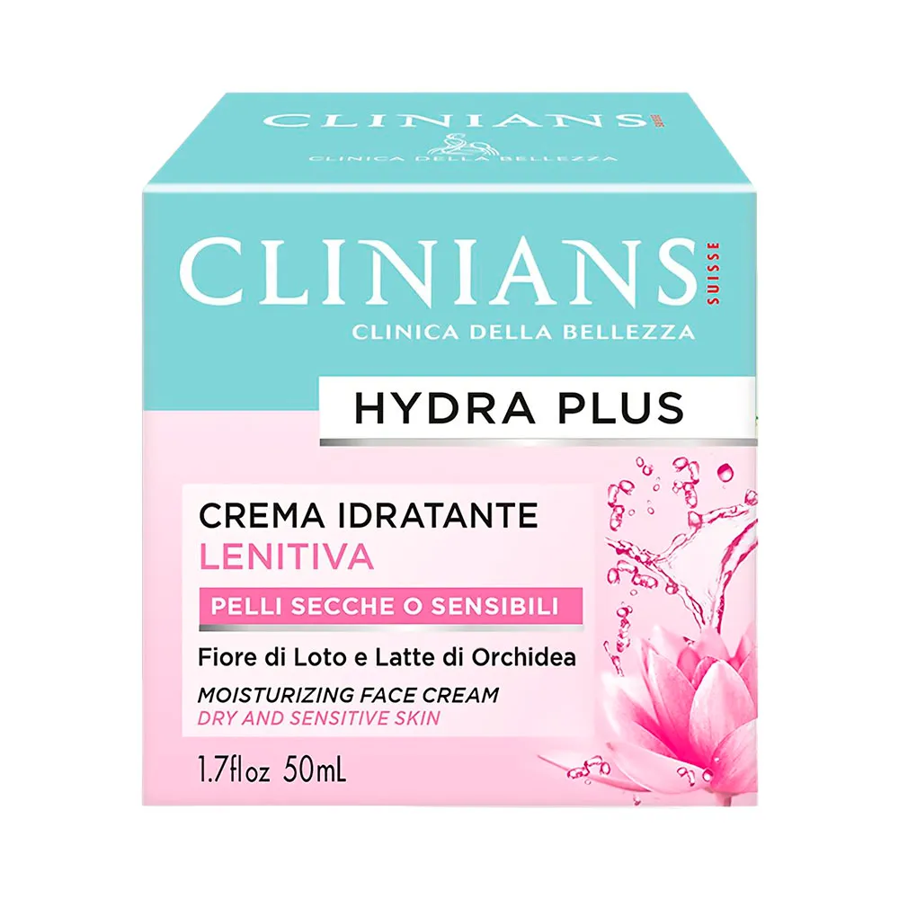 Clinians Creme Hidratante Hydra Plus Lenitiva Fiore Di Loto 50ml