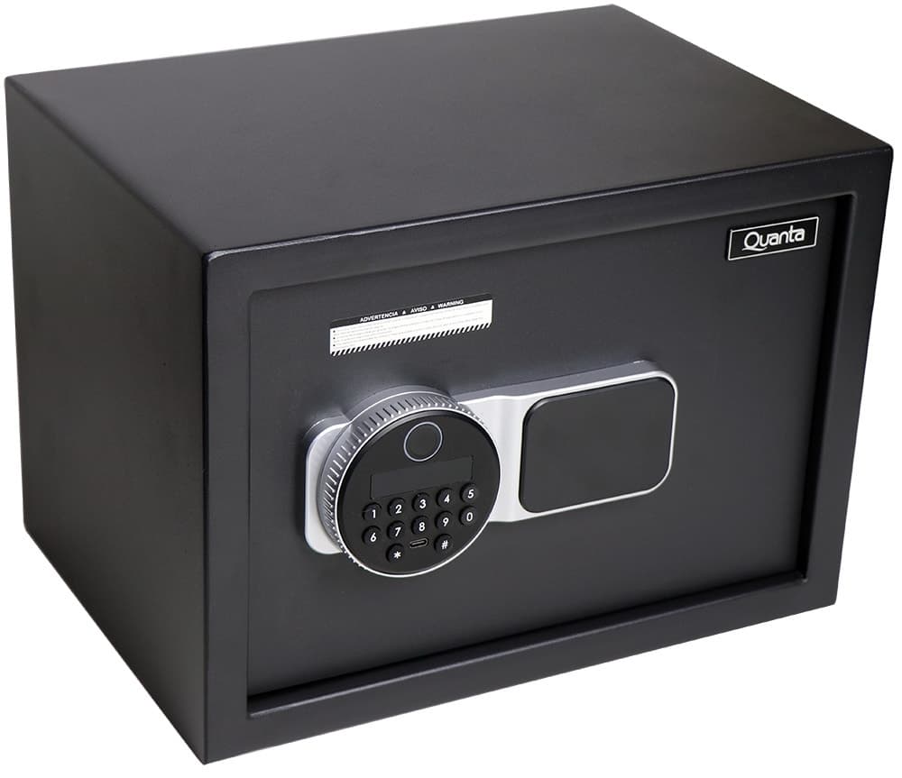 Cofre de Segurança Digital Quanta Qtcfb16 Biometria 16,5L Preto