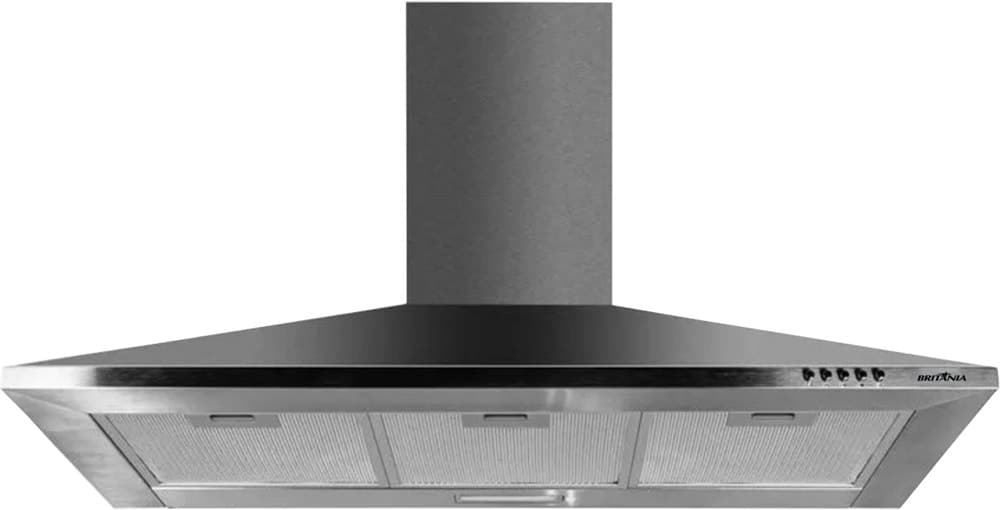 Coifa de Parede Britânia BCO95I Pirâmide 2 Em 1 220/50Hz - 90CM Inox