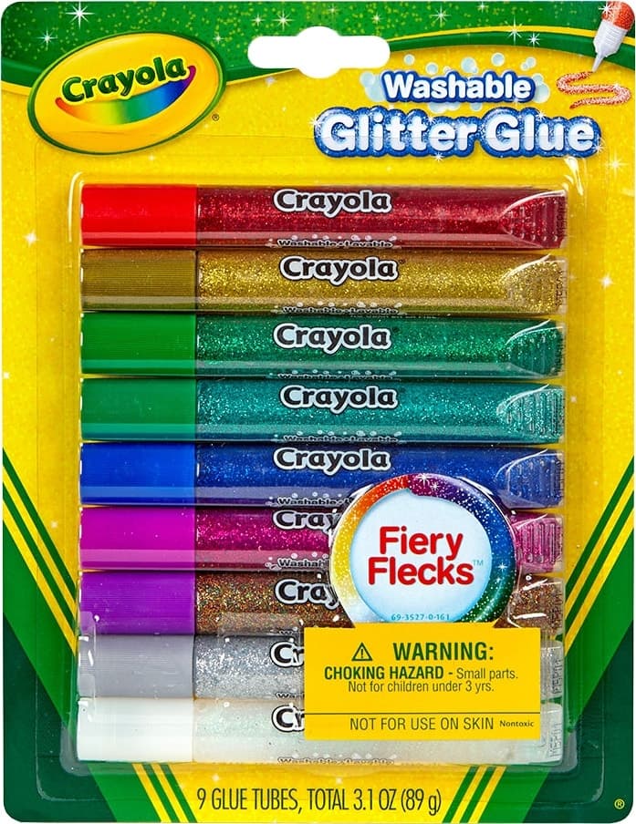 Cola Glitter Crayola Washable Glitter Glue 69-3527 (9 Unidades)
