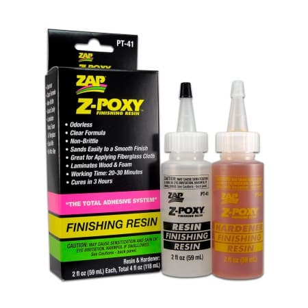 Resina de Acabamento Cola Zap Z-Poxy 4OZ