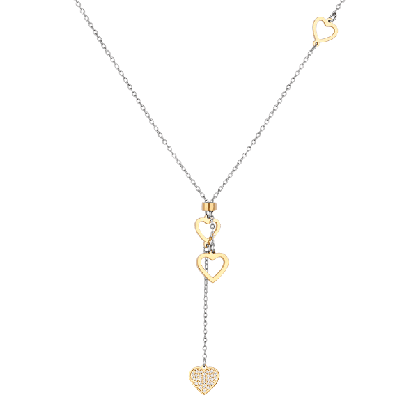 Colar Feminino Daniel Klein Dkj.5.20016-3 Prata/Dourado