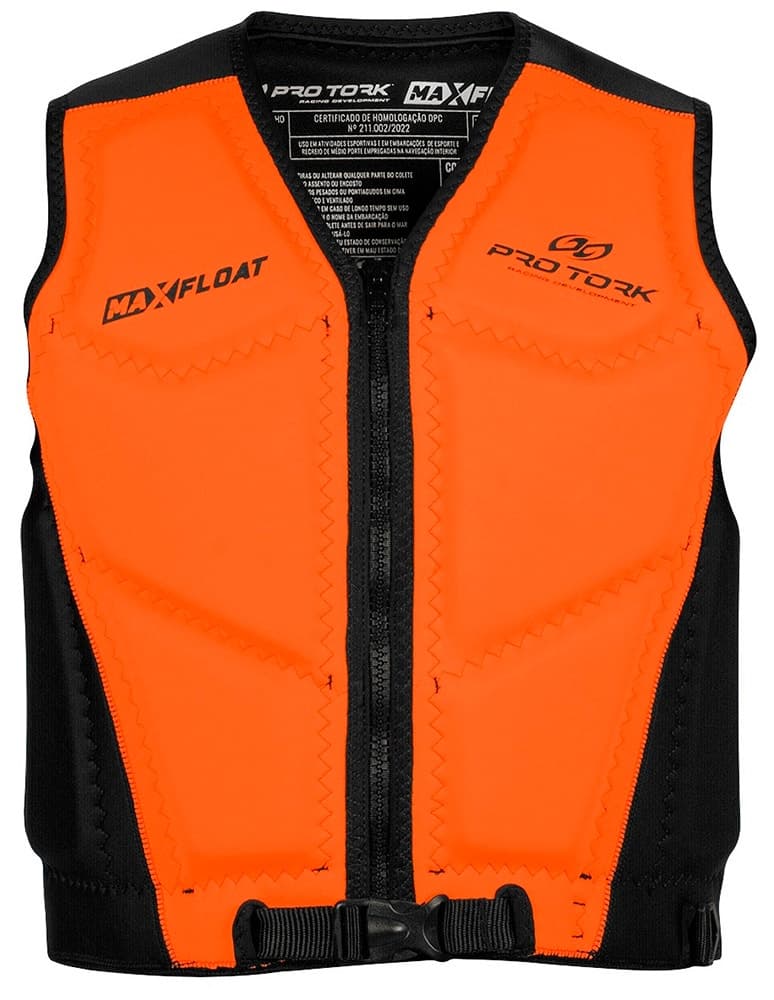 Colete Salva-vidas Pro Tork Max Float Cln-05PTLR Laranja
