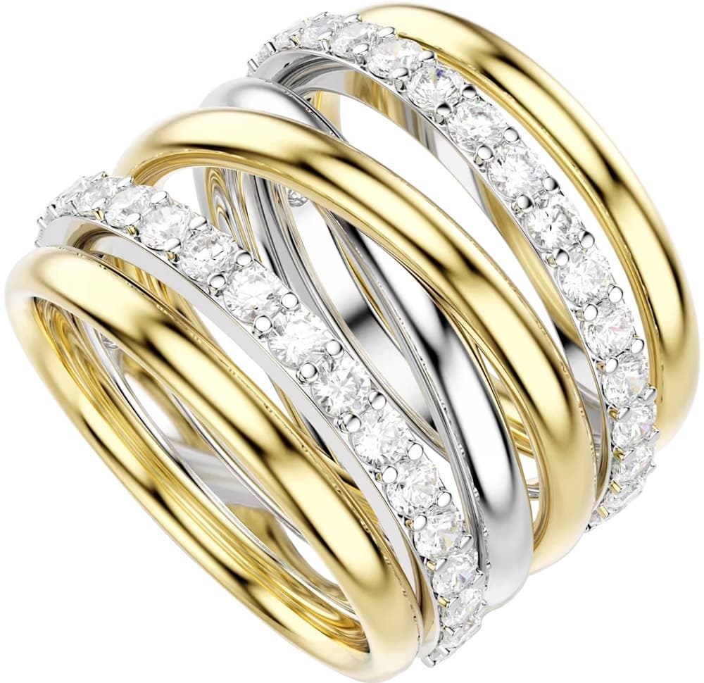 Conjunto de Anéis Swarovski Hyperbola (3 Peças) - Tamanho 55