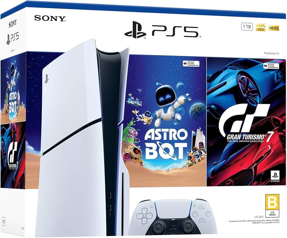 Console Sony Ps5 Slim Cfi-2015 Disk Astrobot+gran Turismo 7 1TB Bivolt