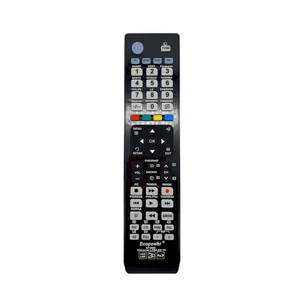 Controle Universal TV Ecopower Ep-8609