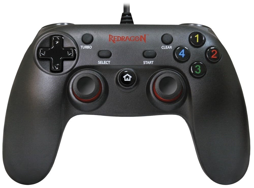 Controle com Fio Redragon Saturn G807 para Pc e Ps3 Preto