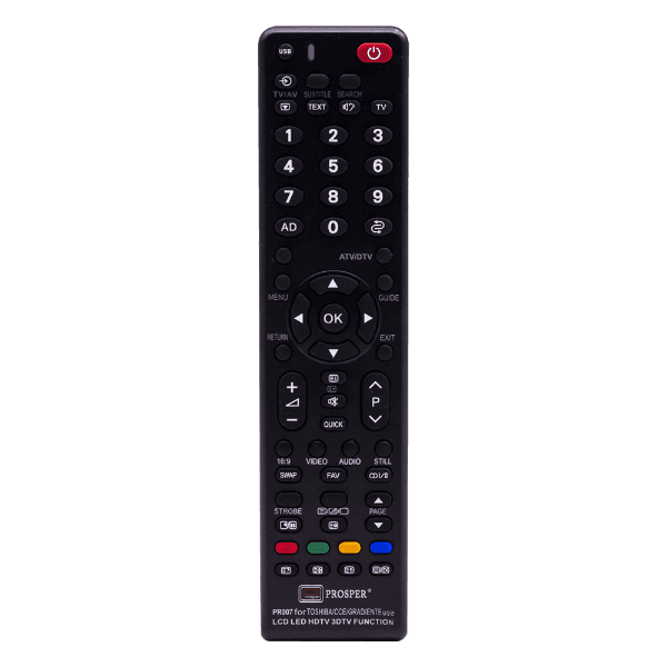 Controle Remoto Universal Prosper Pr007 para TV Toshiba - Preto