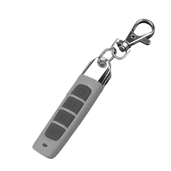 Controle Remoto Wireless 4Life Modelo A Rf433 Com 4 Botões Copiador de Portão Alarme Cinza/Prata