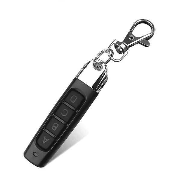 Controle Remoto Wireless 4Life Rf433 com 4 Botões Duplicador Copiador Alarme Preto/Prata