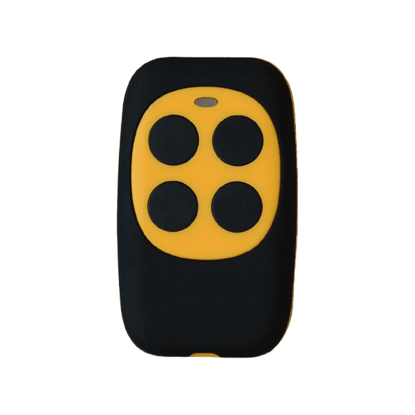 Controle Remoto Wireless 4Life Modelo B Rf433 Com 4 Botões para Portão Duplicador Copiador Alarme Amarelo/Preto