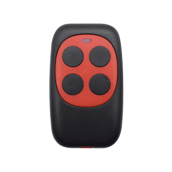 Controle Remoto Wireless 4Life Modelo B Rf433 Com 4 Botões para Portão Duplicador Copiador Alarme Vermelho/Preto