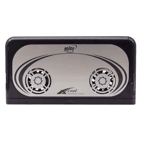 Cooler para Notebook Midi Md-0058Z 1500RPM com 2 Ventiladores Dv 5V Preto/Prata