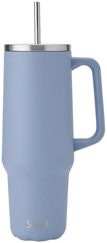 Copo Térmico com Canudo S'well Tumbler Xl 1180mL - Hidrangea Blue