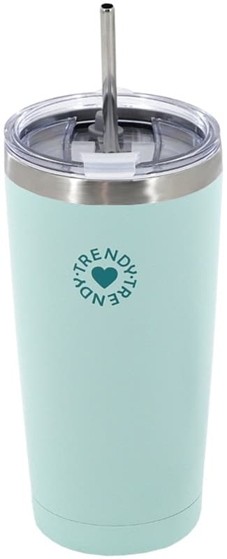 Copo Térmico com Canudo Trendy 18484 600mL - Hortelã