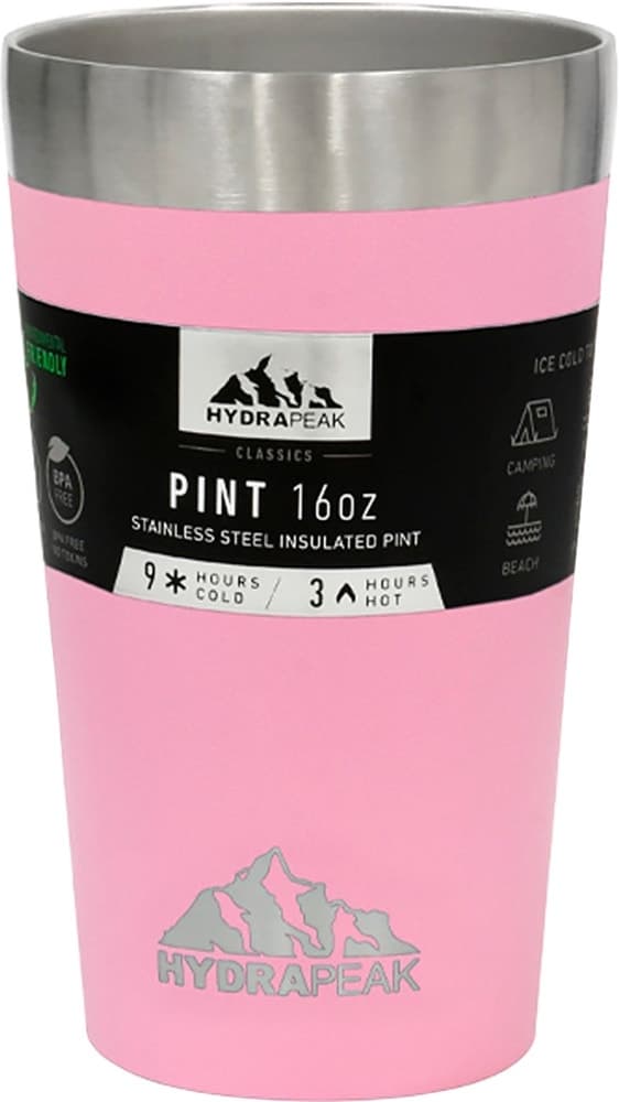 Copo Térmico Hydrapeak Pint 470ml Rosa