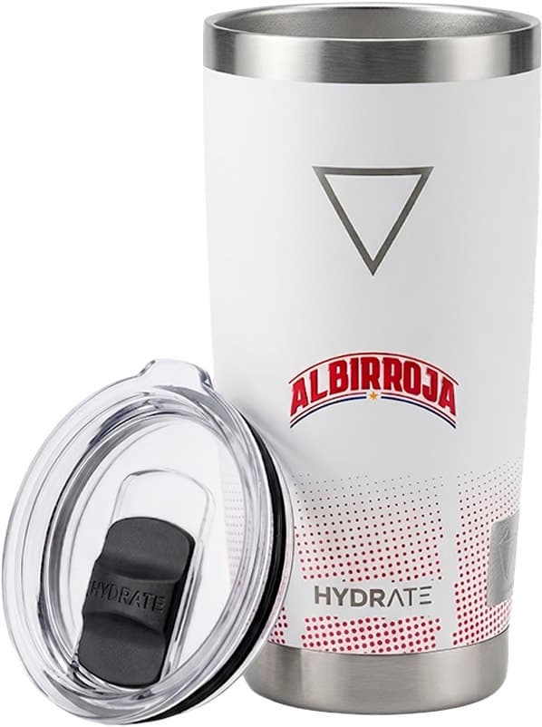Copo Térmico Hydrate Albirroja Fan Dots Edition 591mL Branco-Vermelho