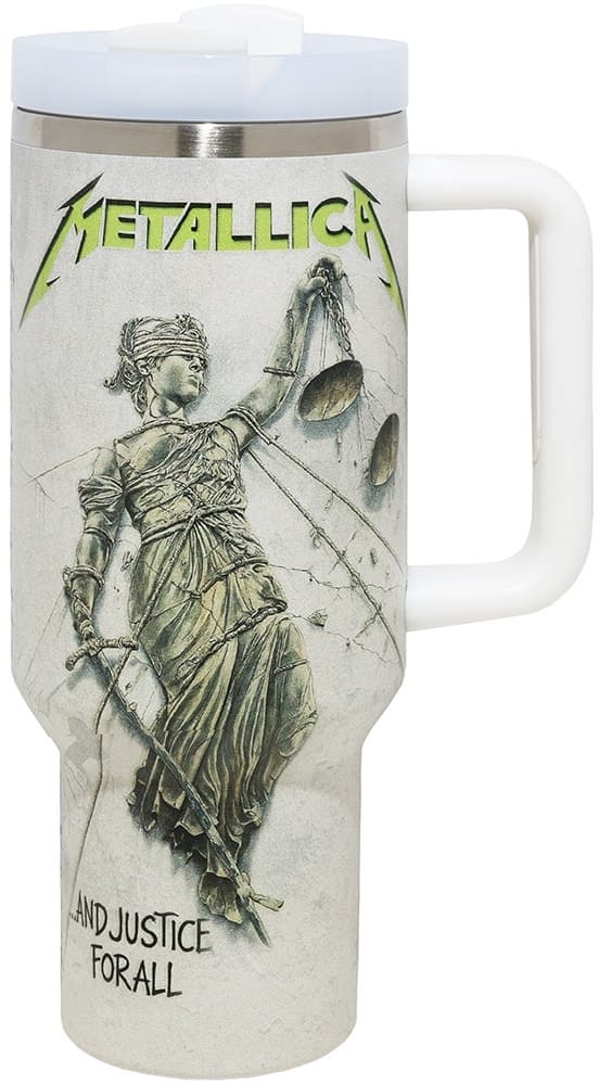 Copo Térmico Weedoo Metallica And Justice For All (1.2L) Branco
