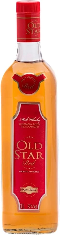 Coquetel Old Star Malt & Whisky Red Single Blend - 1L