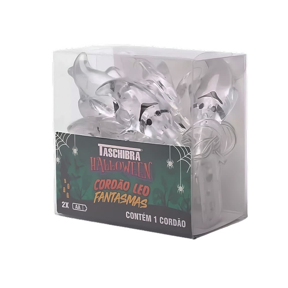 Corda LED Halloween Taschibra Fantasmas