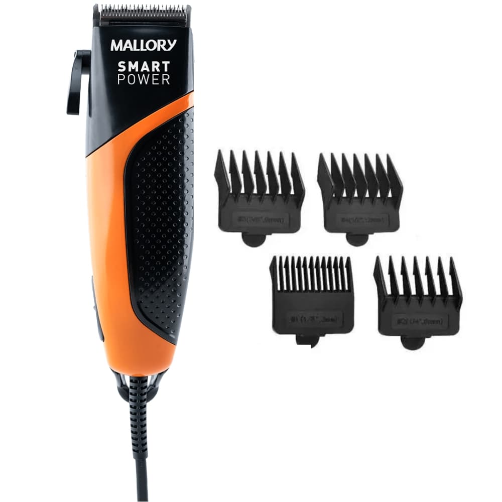 Cortador de Cabelo Mallory Smart Power B90200331 110V Preto/Laranja
