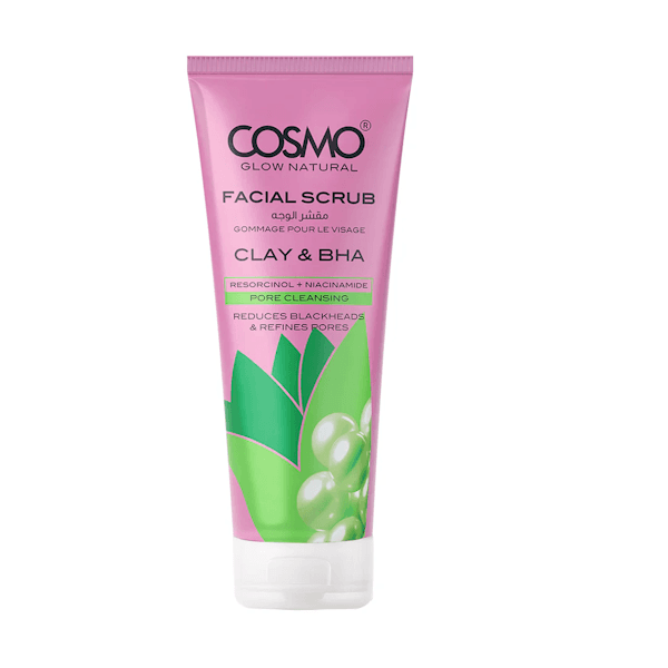 Esfoliante Facial Cosmo Glow Natural Clay & Bha 120 Ml