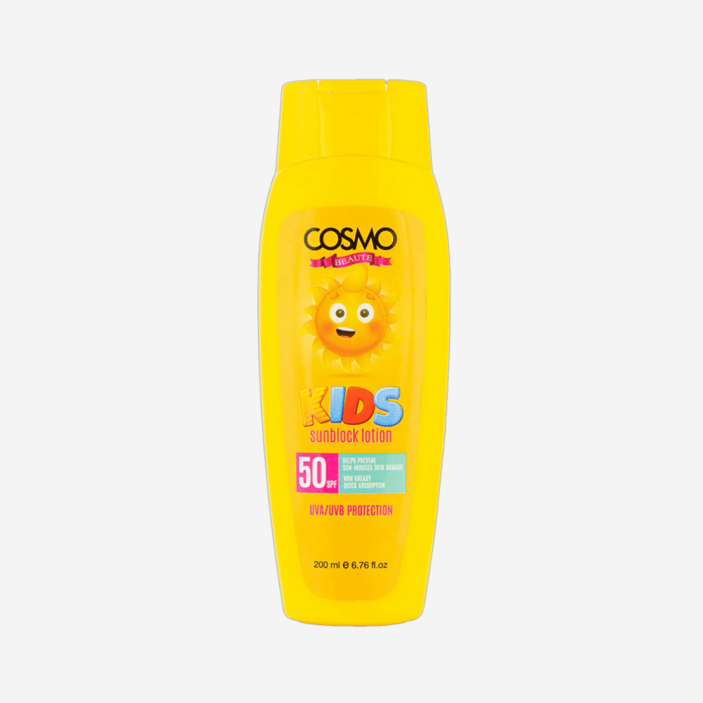 Loção Protetora Cosmo Beaute Kids Sunblock FPS50 200ml