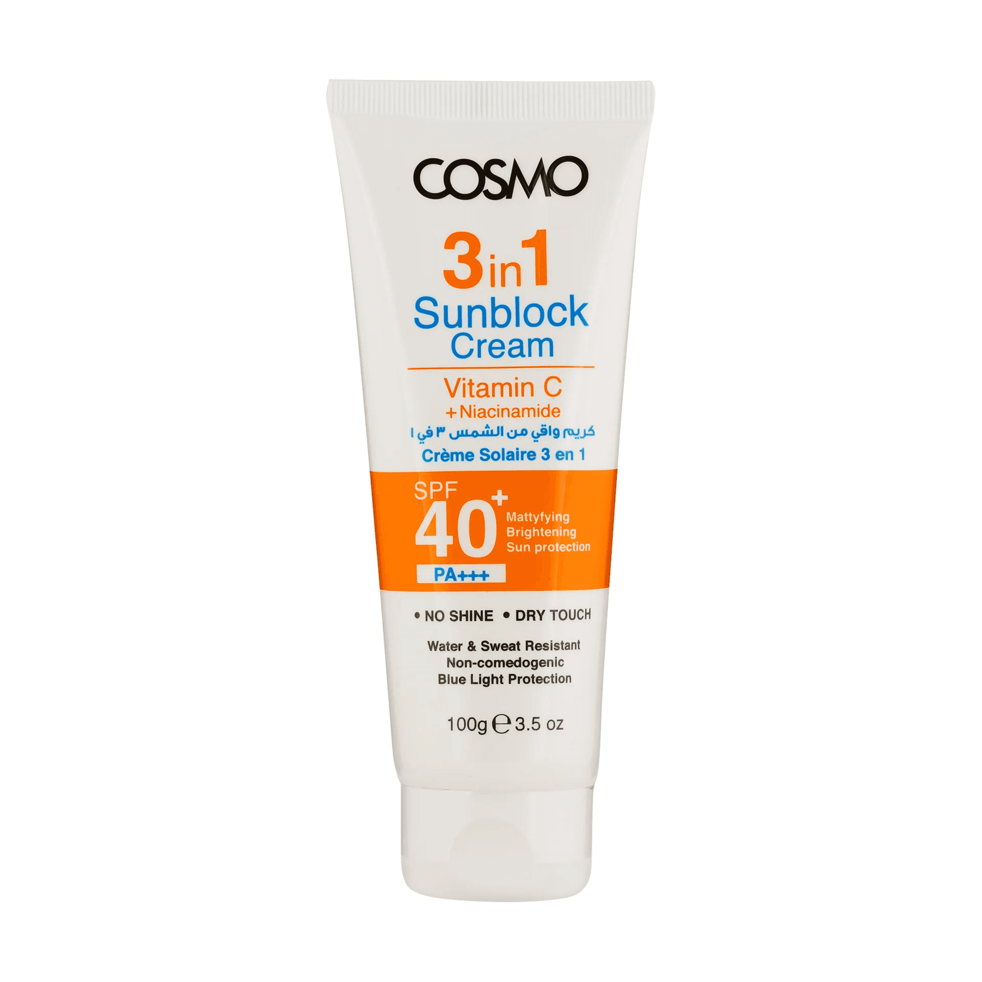 Proteção Solar Cosmo Sunblock Cream 3En1 Spf40+ 100G