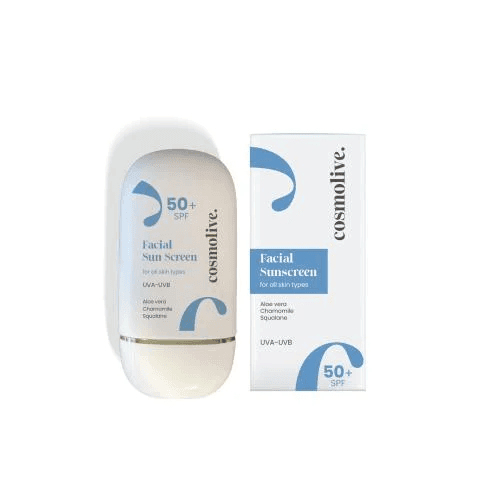 Protetor Solar Facial Cosmolive Spf50+ A.v.squalane 50ml