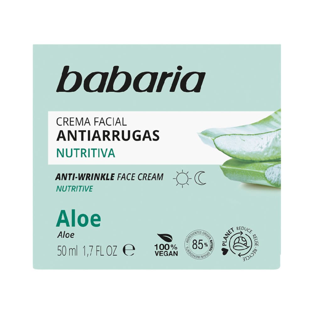 Creme Facial Babaria Anti-Rugas Aloe 50ml