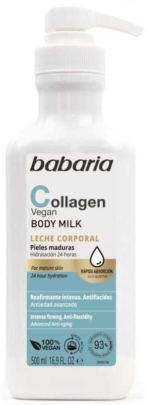 Creme Corporal Babaria Colágeno Vegano 500mL
