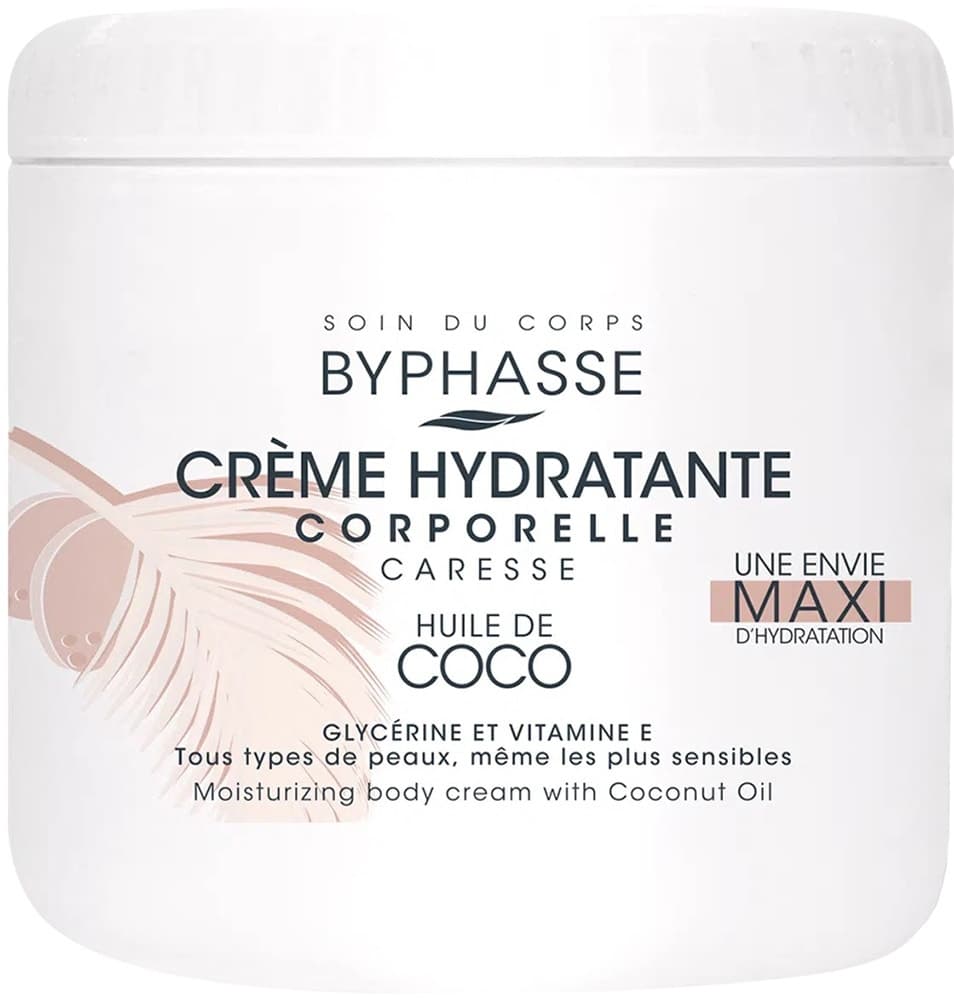 Creme Corporal Hidratante Byphasse Óleo de Coco 500mL
