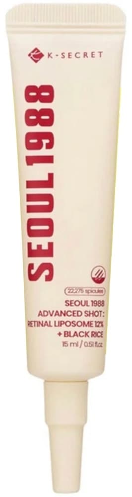 K-Secret Seoul 1988 Advanced Shot Retinal Liposome 12%+Black Rice Creme Facial - 15mL