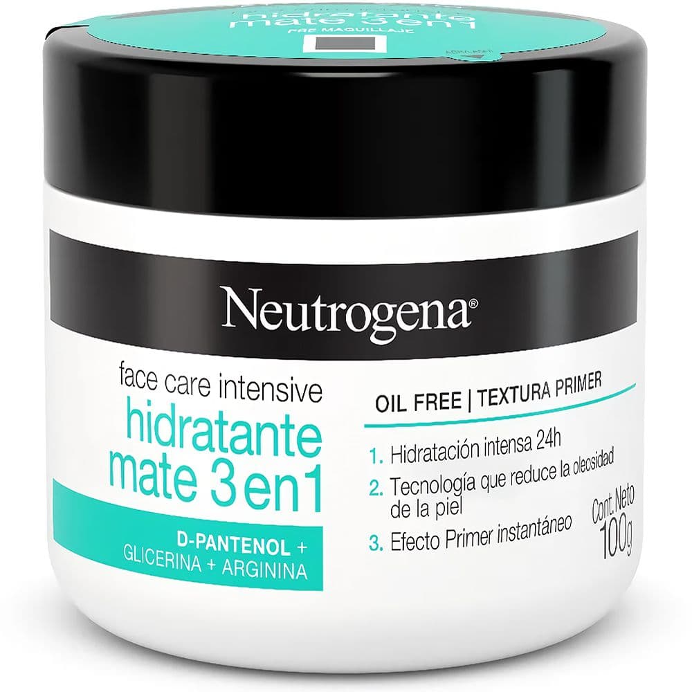 Creme Facial Hidratante Neutrogena Mate 3 Em 1 100G