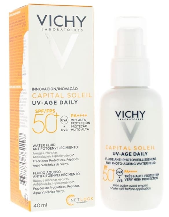 Protetor Solar Vichy Capital Soleil Uv-Age Diário FPS50+ - 40mL