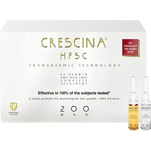 Tratamento Anticaída Crescina Hsfc200 Man 10+10AMP.X3.5ML