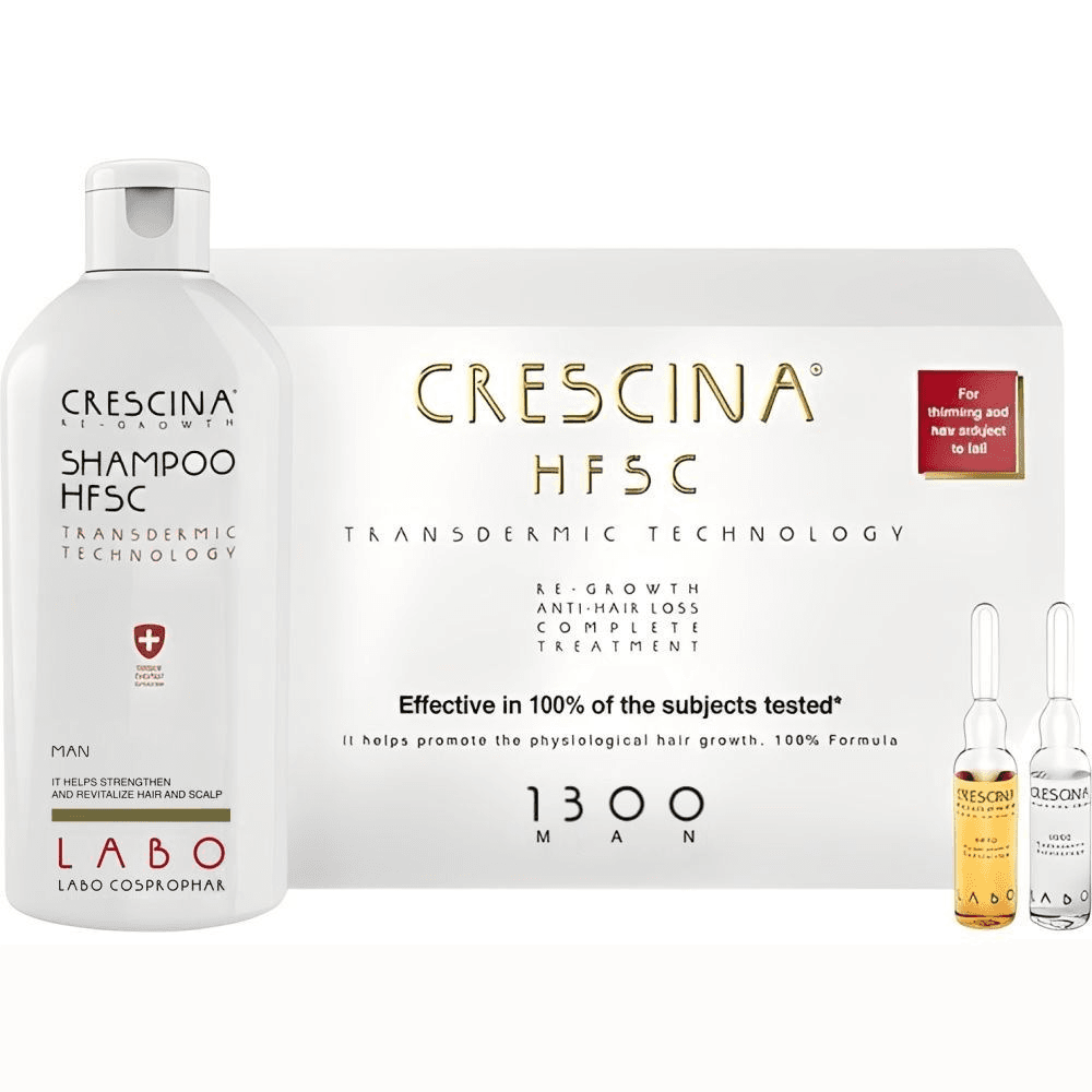 Tratamento Capilar Crescina Set Ampolla Anticaida Hsfc1300 Man 10+10AMP.X3.5ML+SHAMP