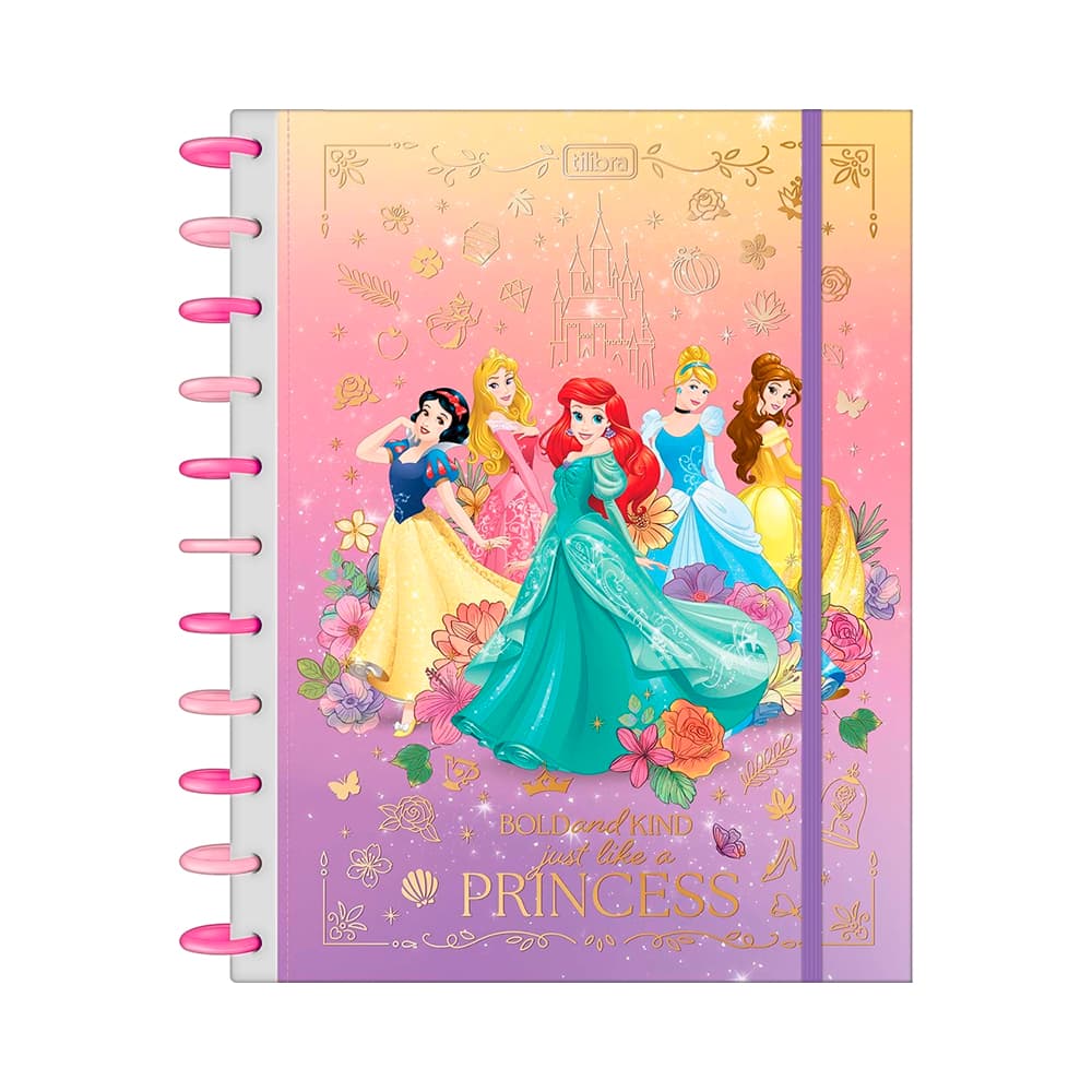 Caderno Tilibra Princesas 160 Folhas