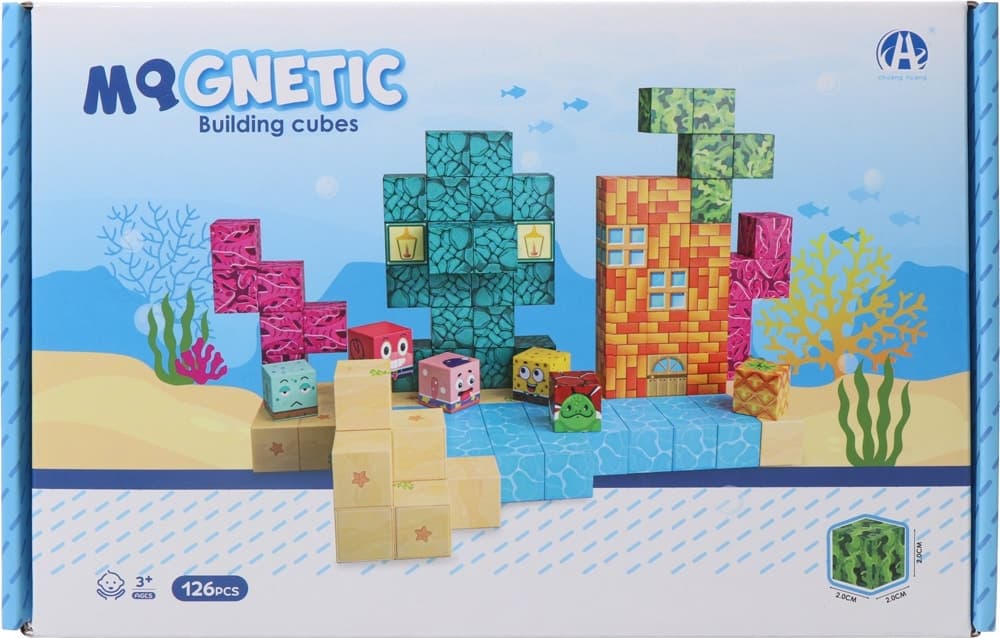 Blocos de Construção Magnéticos Chuang Huang Ch1405 (126 Pçs)