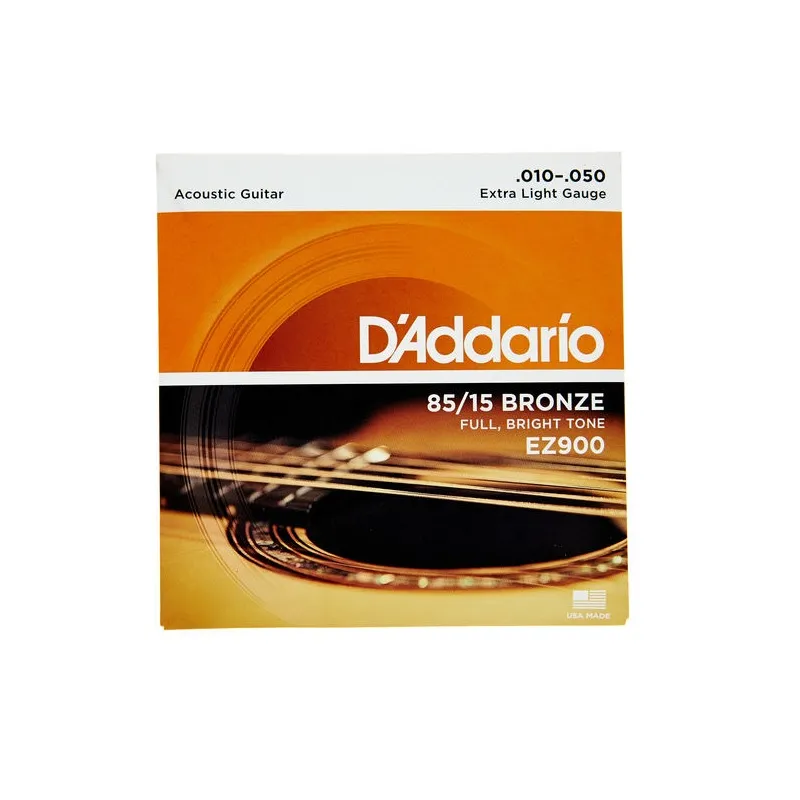 D'Addario Cuerda de Guitarra Ez900-E Set Folk 85/15 Lite O10