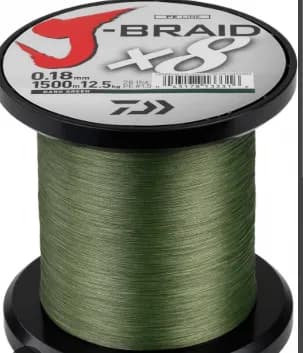 Linha Daiwa J-braid X8 90LB 300M 0.42Mm Verde Escuro
