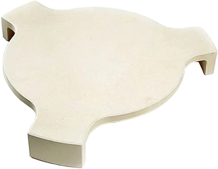 Defletor de Calor Cerâmico para Churrasqueira Kamado 3 Pernas 55x48x9