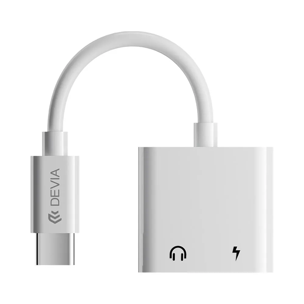 Adaptador Devia Ec609 com Áudio USB-C para USB-C