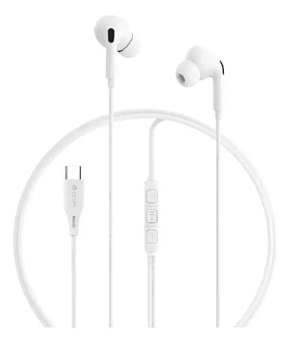 Fones de Ouvido Devia Kintone Serie A2 Tipo C White