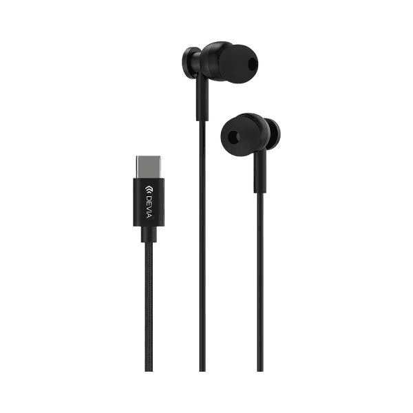 Fones de Ouvido Devia M1 Smart Series Tipo C Preto