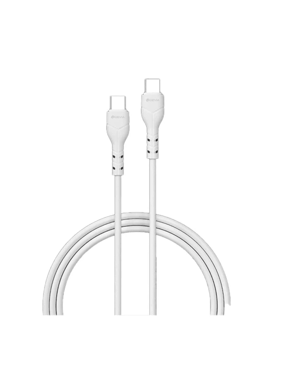 Cabo Devia Ec151 USB-C para USB-C 60W 1M Branco