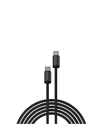 Cabo Devia Ec646 USB-C para USB-C 60W 1M Preto