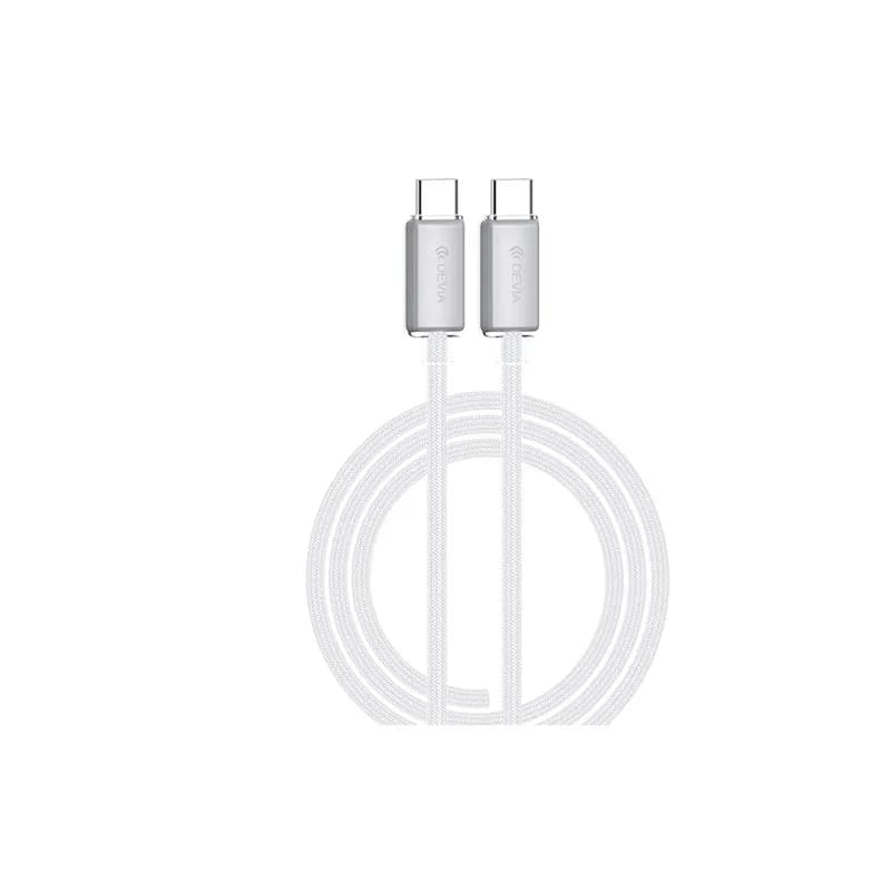 Cabo Devia Ec688 USB-C para USB-C 60W 1.5M Branco